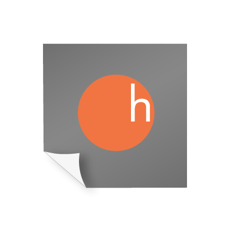 Aufkleber Polymer 2D - weiß und transparent